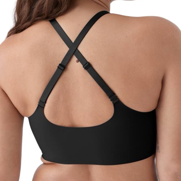 TRUE & CO. Black true body triangle soft convertible bra size XS NWT - Picture 5 of 6